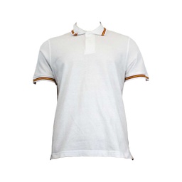 POLO BANDERA ESPAÑA BLANCO