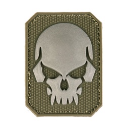 [16832001] PARCHE PVC PIRATA SKULL PEQ. VERDE