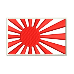 [231880] PARCHE BORDADO JAPON KAMIKAZE BLANCO-ROJO