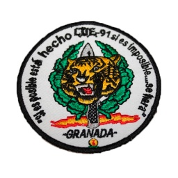 [245127] PARCHE BORDADO COE TIGRE GRANADA BLANCO