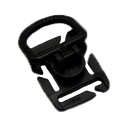 [CZ6458-BK] ENGANCHE SOPORTE D KEEPER PVC 4PCS NEGRO