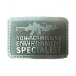 [EM5484] PARCHE EMERSON PVC FUSIL M249 NEGRO