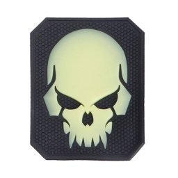 [V4441503729] PARCHE PVC CALAVERA PIRATA SKULL NEGRO-FLUOR