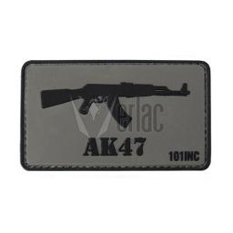 [V4441303763] PARCHE PVC 3D AK47 GRIS-NEGRO