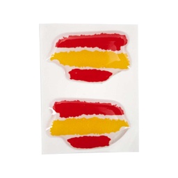 [130230-TES] PEGATINA ABULTADA MED. 2PCS TRAZOS ESPAÑA