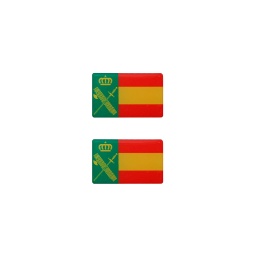 [130230-GC] PEGATINA ABULTADA MED. 2PCS GUARDIA CIVIL ESPAÑA
