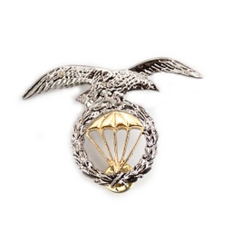 [130902] EMBLEMA BOINA BRIPAC METALICO DORADO-PLATA