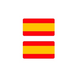[133332] PEGATINA PLANA MED. RECTANGULAR 2PCS ESPAÑA