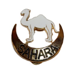 [320175] EMBLEMA METALICO SAHARA  PERMANENCIA CAMELLO BLANCO