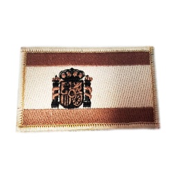 [09257-DSC] PARCHE BANDERA 8.5X5.5CM C/VELCRO BORDADO MED. DESIERTO