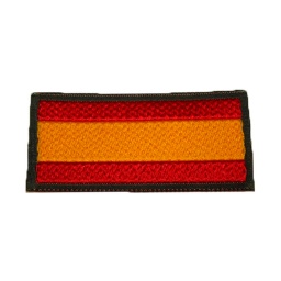 [130480] PARCHE BANDERITA ESPAÑOLA HOMBRO FILO VERDE