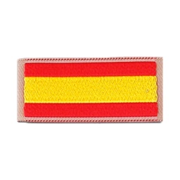 [130482-KH] PARCHE BANDERITA ESPAÑOLA HOMBRO C/VELCRO BEIGE