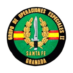 [301122] PARCHE COE SANTA FE GRANADA CON VELCRO NEGRO-VERDE