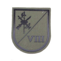 [301263-OD] PARCHE LEGION VIII BANDERA COLON C/VELCRO VERDE