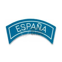 [301389] PARCHE ONU ESPAÑA TIRA C/VELCRO CELESTE