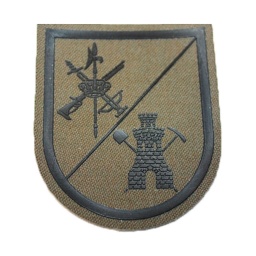 [301667] PARCHE LEGION ZAPADORES RAYA NEGRA C/VELCRO VERDE