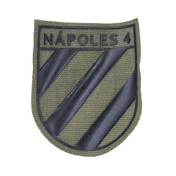 [303340] PARCHE BRIPAC NAPOLES 4 2ª BANDERA C/VELCRO VERDE