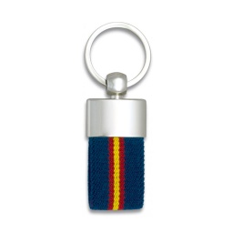 [09427] LLAVERO LISO METALICO BANDERA ESPAÑA MARINO