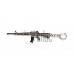 [09870] LLAVERO FUSIL M16 PLATA-NEGRO
