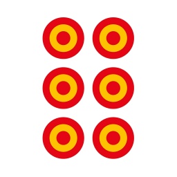 [133337] PEGATINA PLANA PEQ. 6PCS DIANA ESPAÑA