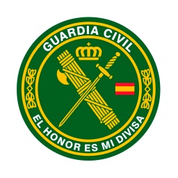 [133478] PEGATINA PLANA GR. REDONDA GUARDIA CIVIL HONOR VERDE