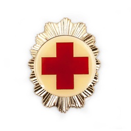 [301290-CR] PLACA CARTERA METALICA CRUZ ROJA