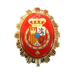 [301290-GR] PLACA CARTERA METALICA CASA REAL NUEVA