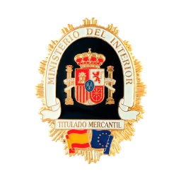 [301399-TM] PLACA CARTERA METALICA BANDERA COMUNIDAD TITULADO MERCANTIL