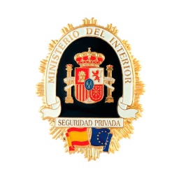 [301399-SP] PLACA CARTERA METALICA BANDERA COMUNIDAD SEGURIDAD PRIVADA