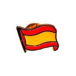 [35012] PIN BANDERA ONDULADA LISA ESPAÑA