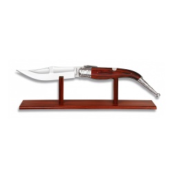 [04011] NAVAJA BANDOLERA 6 MUELLES GR.REGALO PEANA MADERA