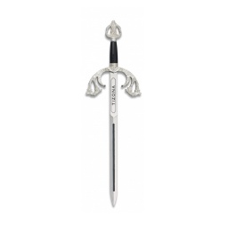 [09354] MINI ESPADA TIZONA PLATA-NEGRA