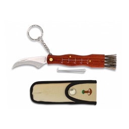 [10505] NAVAJA SETAS C/LLAVERO C/FUNDA 7.5CM MADERA