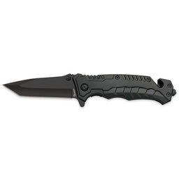 [25341] NAVAJA ALBAINOX TACTICA ROMPEVIDRIO 9 CM NEGRA
