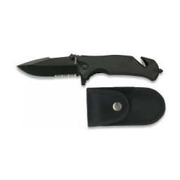 [19800] NAVAJA ALBAINOX TACTICA ROMPE CINTURONES C/FUNDA NEGRA