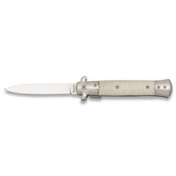[19872] NAVAJA ALBAINOX 10CM CACHA NACAR BLANCA