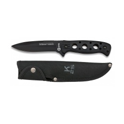 [31574] CUCHILLO K25 TACTICO HOJA 12CM NEGRO