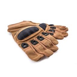 GUANTE AIRSOFT NUDILLOS PROTECTION KEVLAR TAN