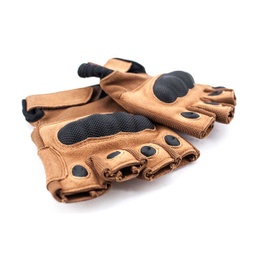 GUANTE AIRSOFT PROTECTION DEDO CORTADO TAN