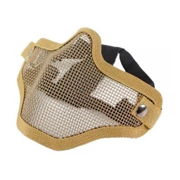 [WS21565T/604520] MASCARA AIRSOFT METALICA MEDIA CARA TAN