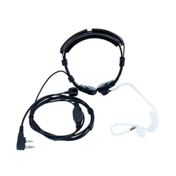 [CZ0907] LARINGOFONO PTT KENWOOD NEGRO