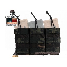 [EM6355MCBK] POUCH CARGADOR TRIPLE EMERSON OPEN TOP MULTICAM BLACK