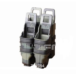 [TB1094] POUCH CARGADOR RIGIDO FMA M4/PISTOLA DOBLE MULTICAM BLACK