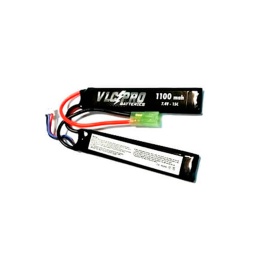 [VLC09] BATERIA VLC-PRO LIPO 7.4V 1100MAH 15C 2STICK NEGRA