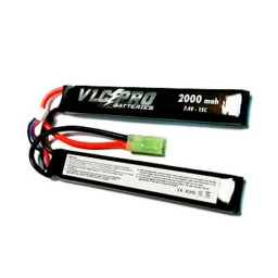 [VLC43] BATERIA VLC-PRO LIPO 7.4V 2000MAH 15C 2STICK NEGRA