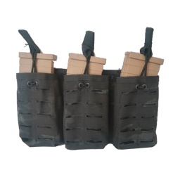 [IW2020MB] POUCH IMMORTAL CARGADOR M4/G36 TRIPLE (1301) MULTICAM BLACK