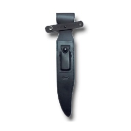 [79159] FUNDA CUCHILLO CUERO MEDIANA NEGRA