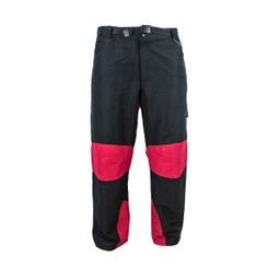 PANTALON TREKING FORAVENTURE CAM PARCHES NEGRO-ROJO