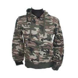 SUDADERA CAPUCHA CREMALLERA CAMO