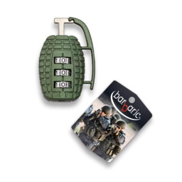 [09919] CANDADO GRANADA BARBARIC 3 COMBINACIONES VERDE